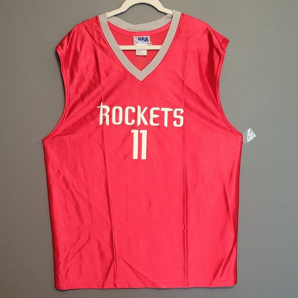 NBA Rockets Red Jersey with Gray Trim